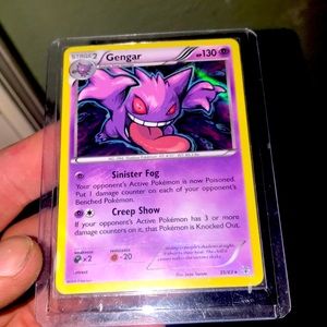 Super rare  gengar Pokémon card 35/83